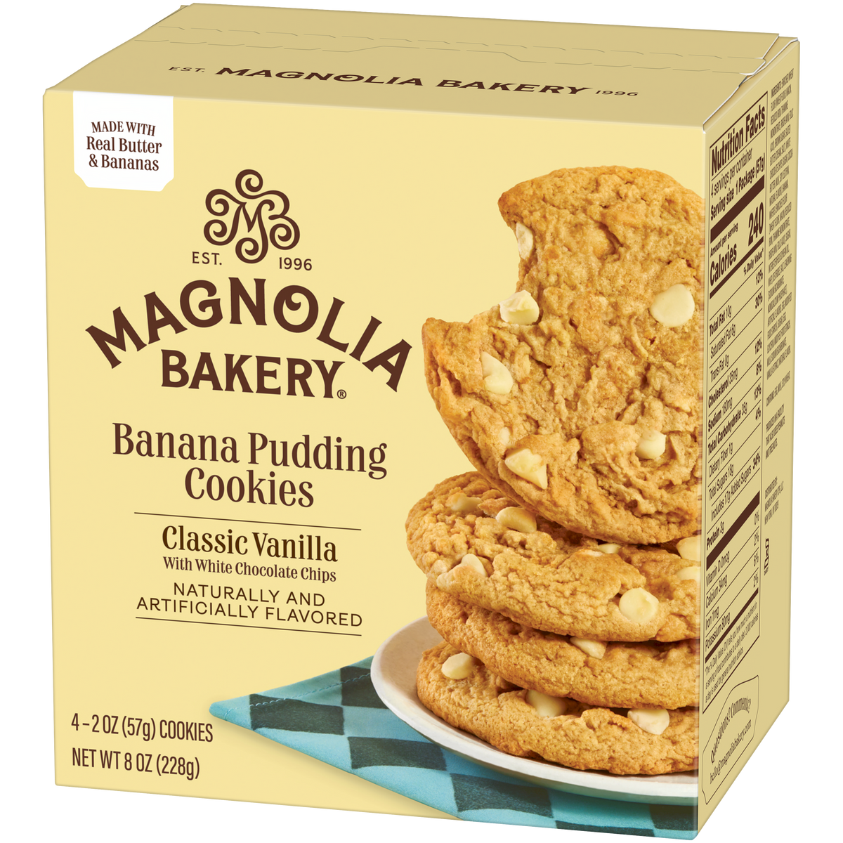 Banana Pudding Cookies Classic Vanilla with White Chocolate Chips