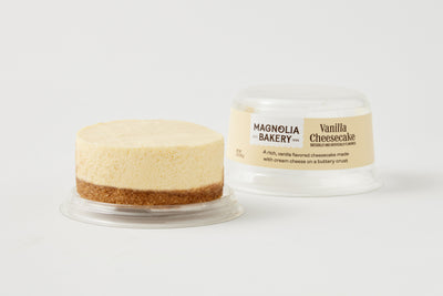 Vanilla cheesecake with the cover off