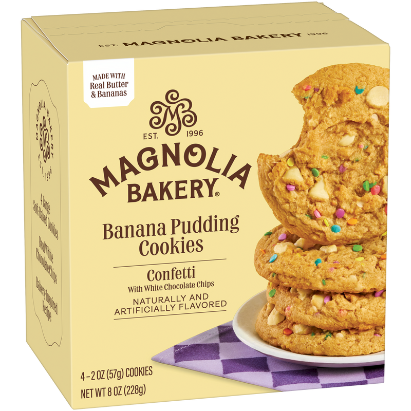Banana Pudding Cookies - Confetti with White Chocolate Chips