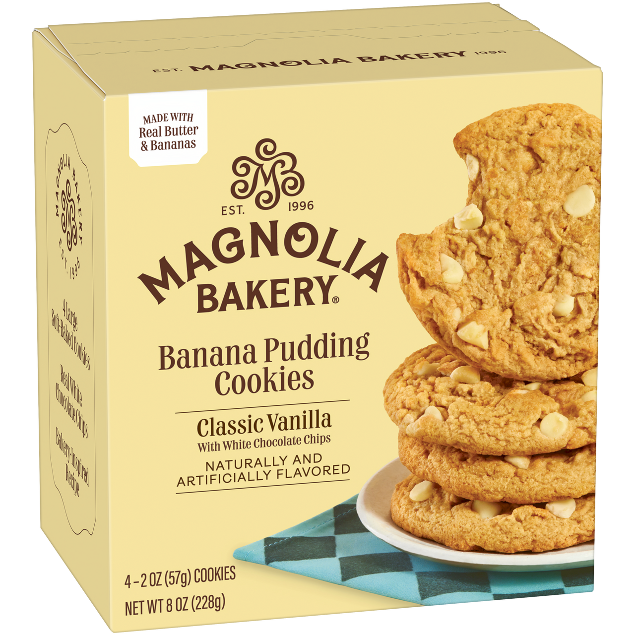 Banana Pudding Cookies - Classic Vanilla with White Chocolate Chips
